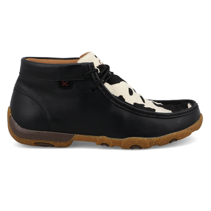 Twisted X Womens Driving Moc Black Cowhide Chukka Boots