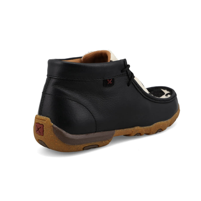 Twisted X Womens Driving Moc Black Cowhide Chukka Boots