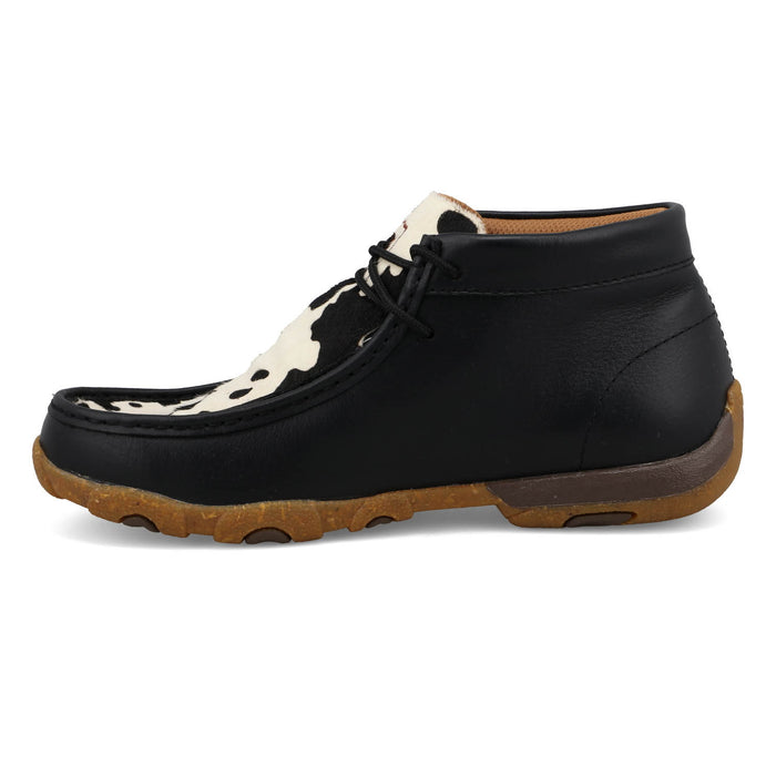 Twisted X Womens Driving Moc Black Cowhide Chukka Boots