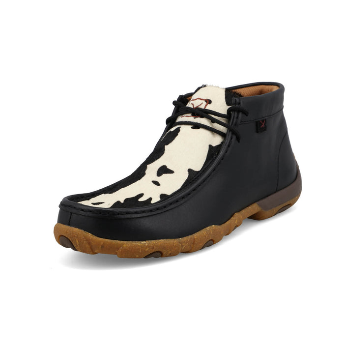 Twisted X Womens Driving Moc Black Cowhide Chukka Boots