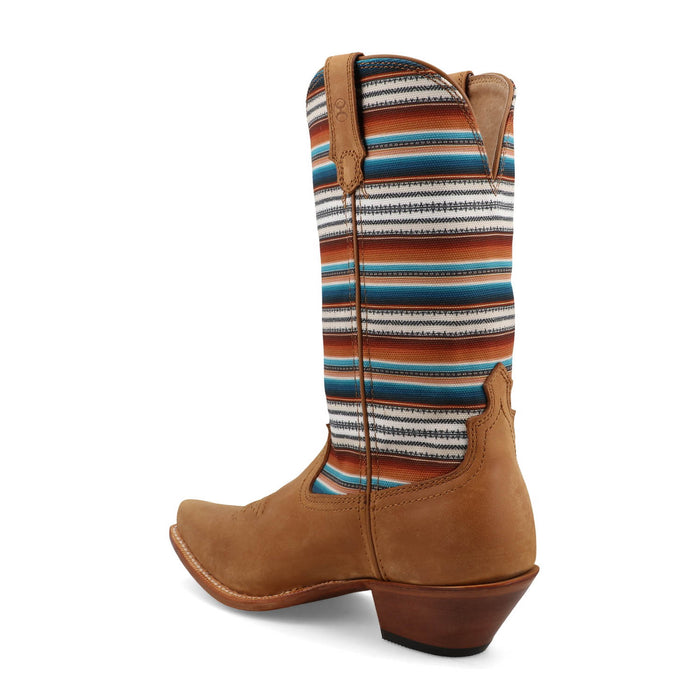 Twisted X Womens 11in Hooey Inca Gold/Orange Serape Leather 11in Cowboy Boots