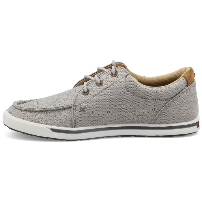 Twisted X Womens Hooey Loper Light Grey Fabric Sneakers Shoes