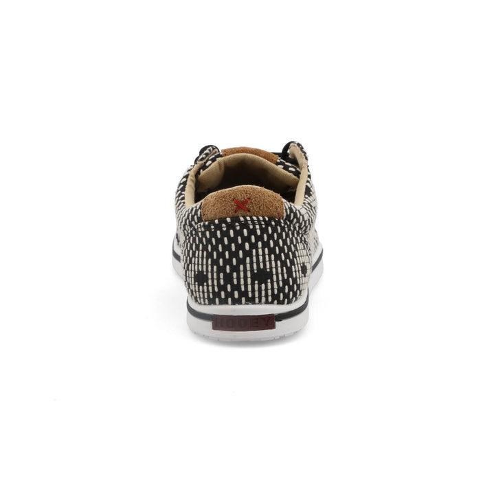 Twisted X Womens Hooey Loper Black/White Textile Sneakers Shoes