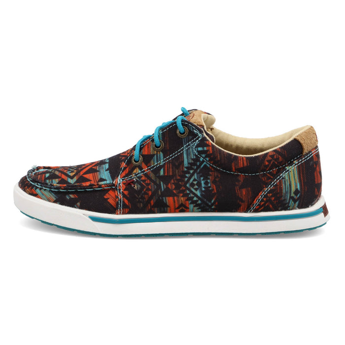 Twisted X Womens Hooey Loper Midnight Textile Aztec Sneakers Shoes