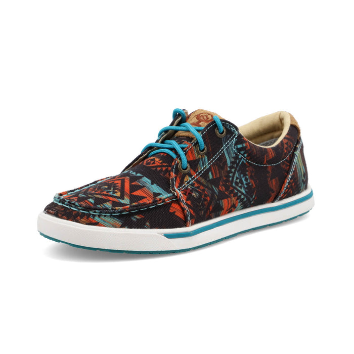 Twisted X Womens Hooey Loper Midnight Textile Aztec Sneakers Shoes