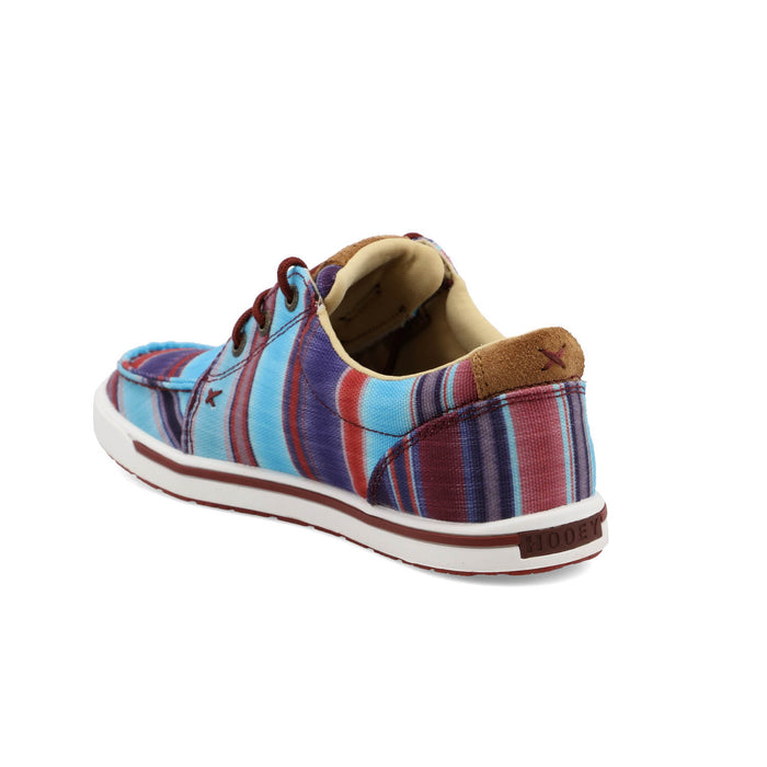 Twisted X Womens Hooey Loper Blue Multi Fabric Stripe Sneakers Shoes