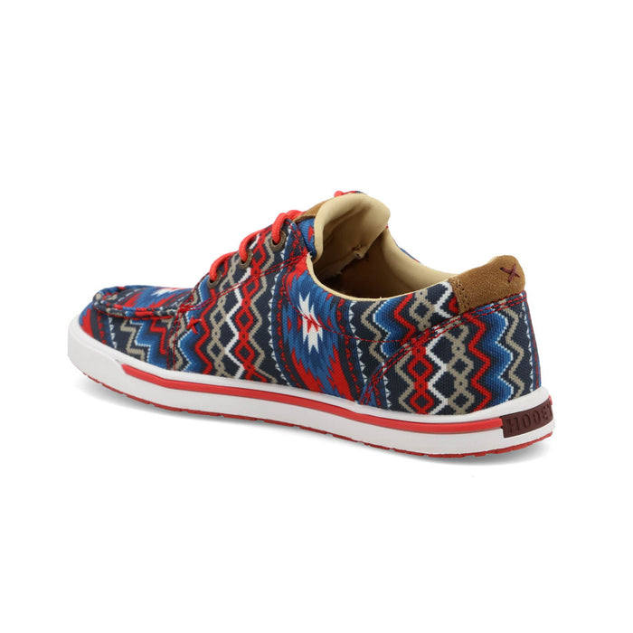 Twisted X Womens Hooey Loper Red Multi Fabric Aztec Sneakers Shoes