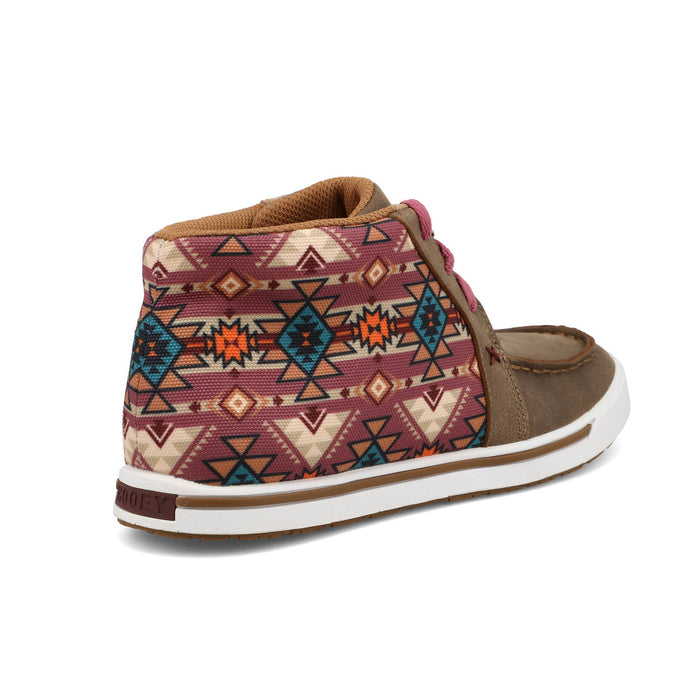 Twisted X Womens Hooey Loper Bomber/Mauve Leather Southwest Chukka Boots