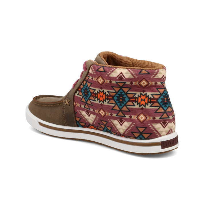 Twisted X Womens Hooey Loper Bomber/Mauve Leather Southwest Chukka Boots