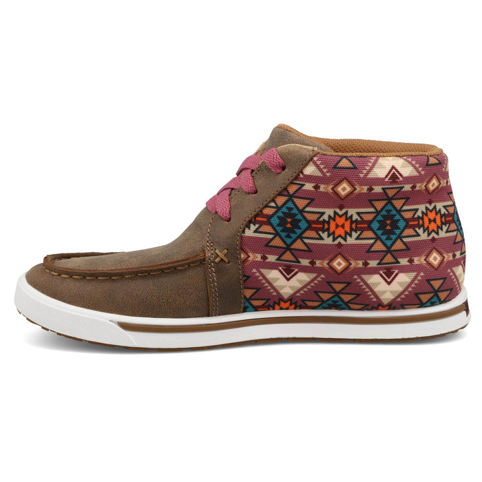 Twisted X Womens Hooey Loper Bomber/Mauve Leather Southwest Chukka Boots