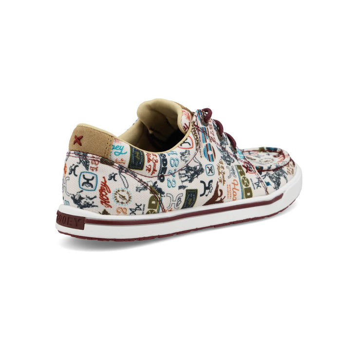 Twisted X Womens Hooey Loper Toasted Almond/Multi Fabric Sneakers Shoes