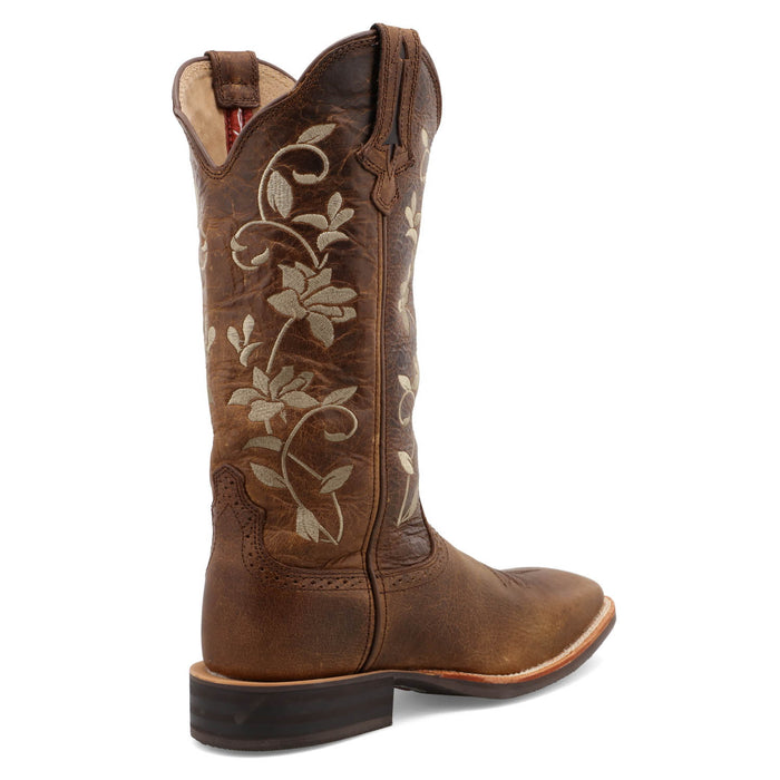 Twisted X Womens 13in Ruff Stock Oiled Bomber Leather Cowboy Boots