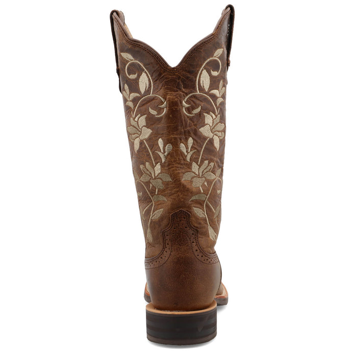Twisted X Womens 13in Ruff Stock Oiled Bomber Leather Cowboy Boots