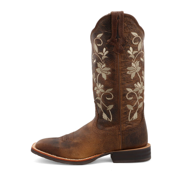 Twisted X Womens 13in Ruff Stock Oiled Bomber Leather Cowboy Boots