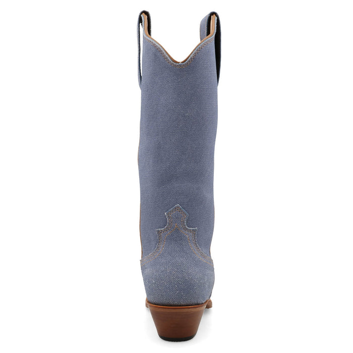 Twisted X Womens 13in Steppin Out Denim Blue Leather Cowboy Boots
