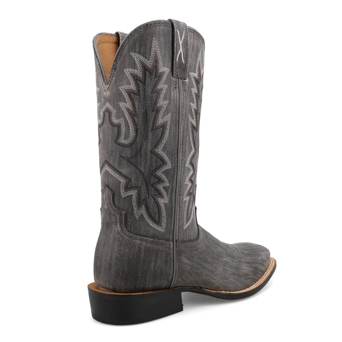 Twisted X Womens 11in Tech X Distressed Charcoal Leather Cowboy Boots