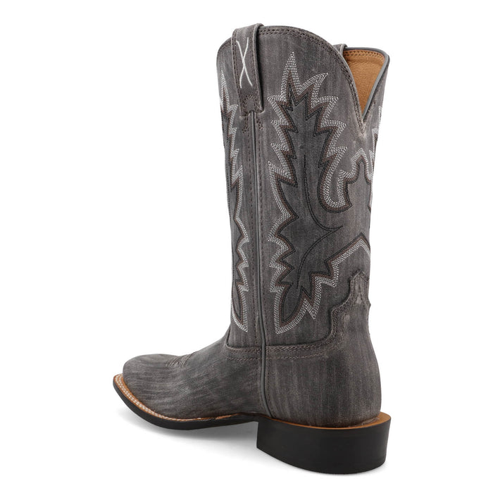 Twisted X Womens 11in Tech X Distressed Charcoal Leather Cowboy Boots