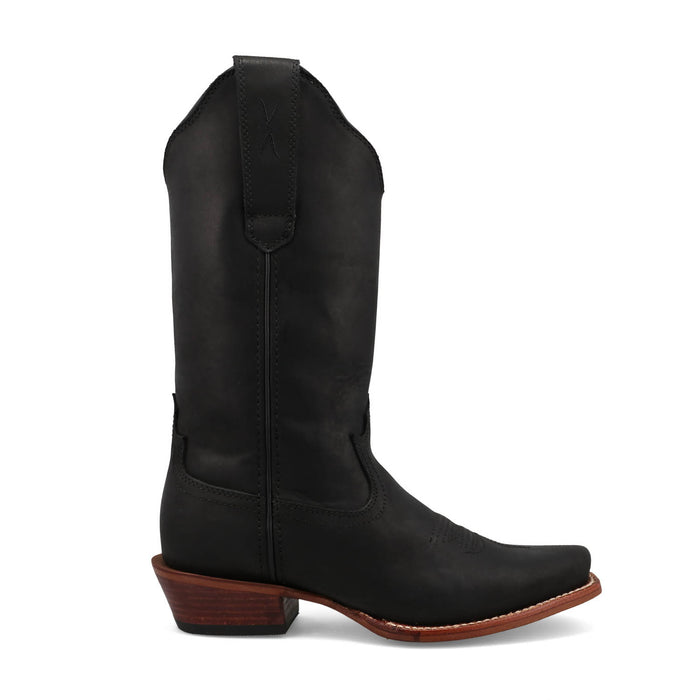 Twisted X Womens 12in Tech X Antique Black Leather Cowboy Boots