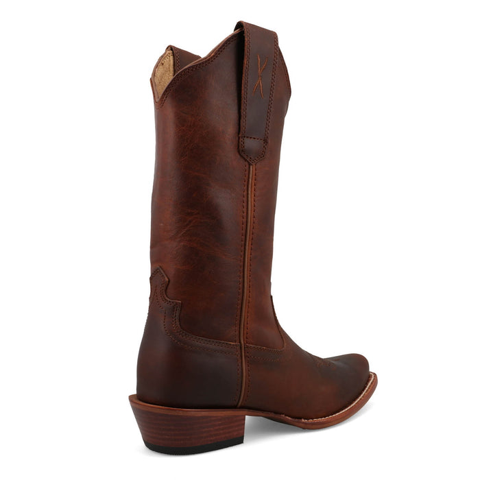 Twisted X Womens 12in Tech X Rust Brown Leather Cowboy Boots