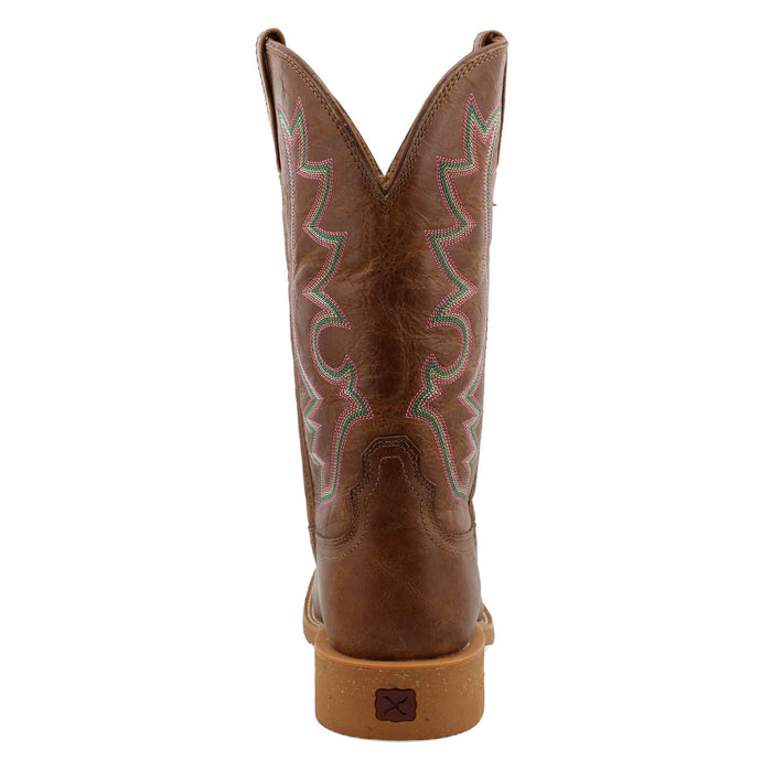 Twisted X Womens 11in Tech X Roasted Pecan Leather Cowboy Boots