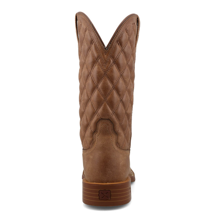 Twisted X Womens 11in Tech X Quilted Ginger Leather Cowboy Boots