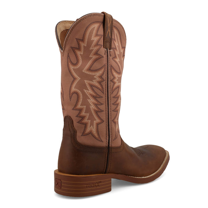 Twisted X Womens 11in Tech X Brown/Tobacco Leather Cowboy Boots