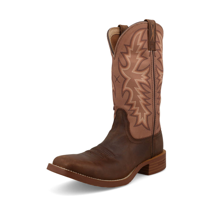 Twisted X Womens 11in Tech X Brown/Tobacco Leather Cowboy Boots