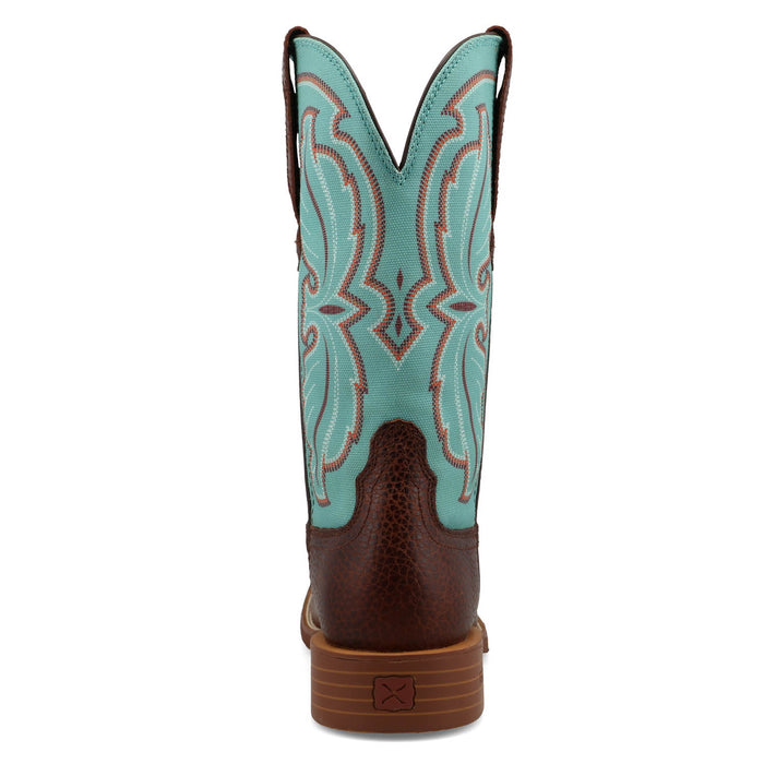 Twisted X Womens 11in Tech X Hickory/Seafoam Leather Cowboy Boots