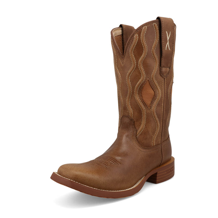 Twisted X Womens 11in Tech X Caramel Leather Cowboy Boots