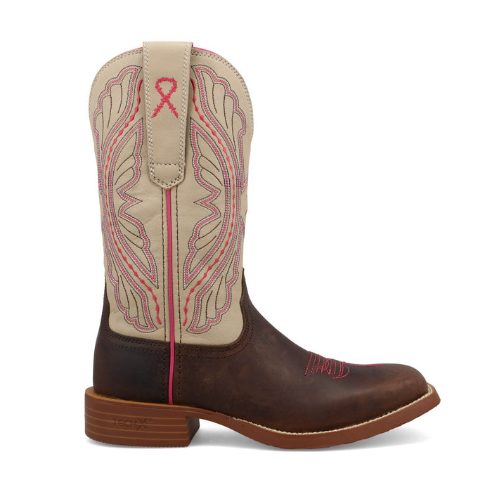 Twisted X Womens 11in Tech X Umber/Bone Leather Cowboy Boots