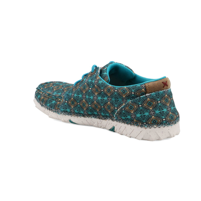 Twisted X Womens Zero-X Turquoise Fabric Ankara Sneakers Shoes