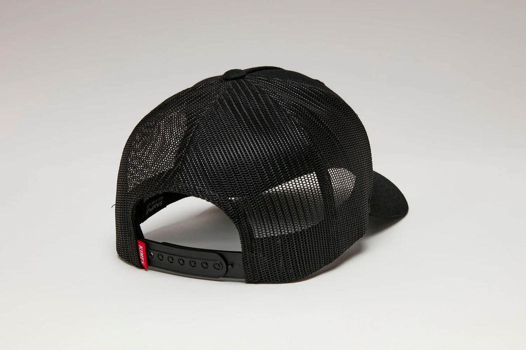 Kimes Ranch Unisex Wedge Black Cotton Twill Trucker Cap
