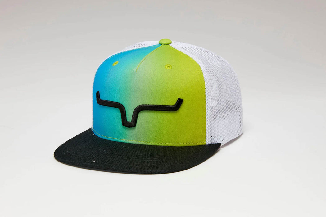 Kimes Ranch Unisex Wildstyle Weekly Blue/Green Polyester Trucker Cap