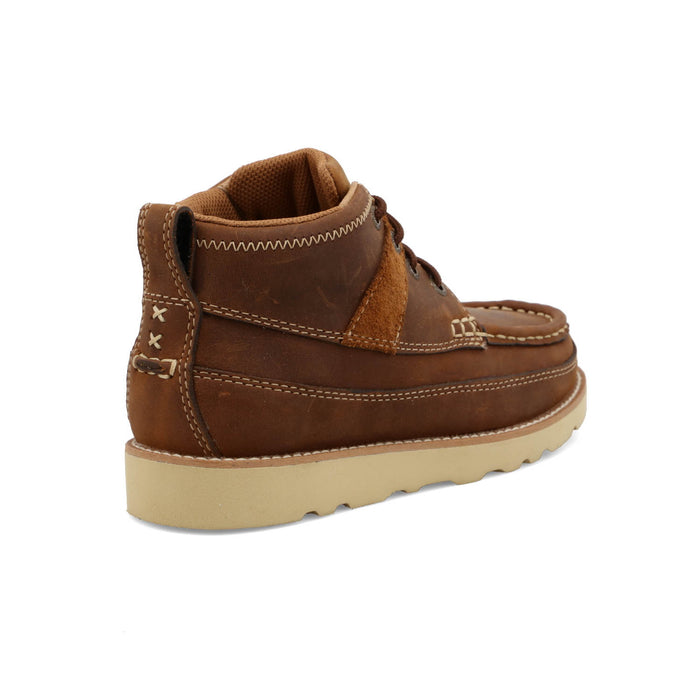 Twisted X Kids Unisex Wedge Sole Oiled Saddle Leather Casual Boots