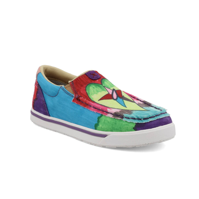 Twisted X Kids Unisex Kicks Multi-Color Fabric Star Slip-On Shoes