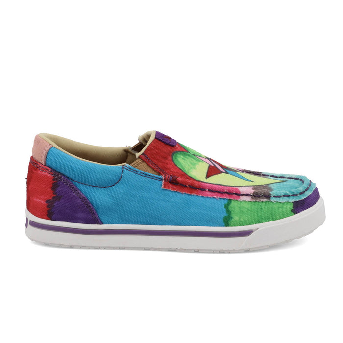 Twisted X Kids Unisex Kicks Multi-Color Fabric Star Slip-On Shoes