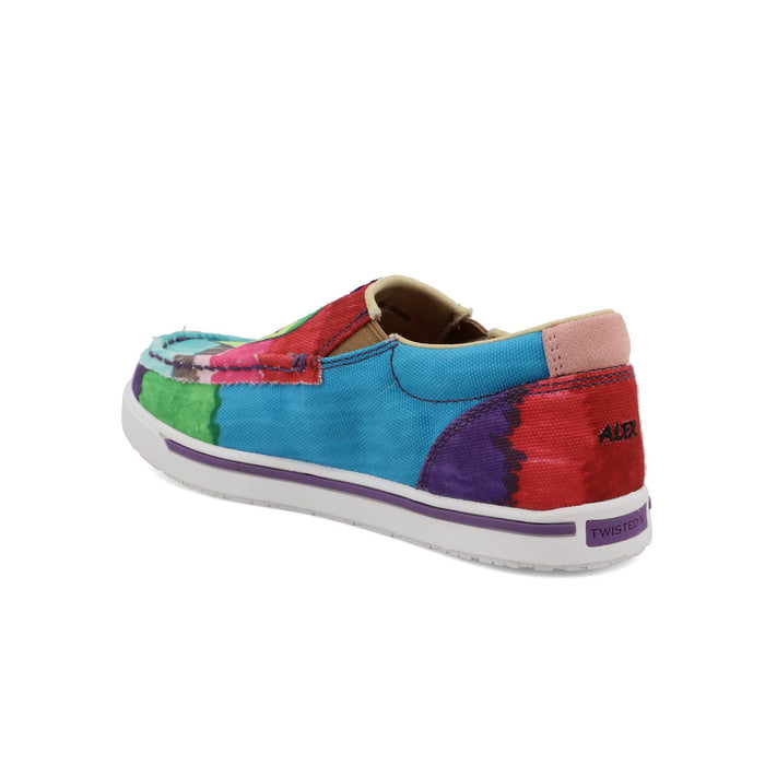 Twisted X Kids Unisex Kicks Multi-Color Fabric Star Slip-On Shoes