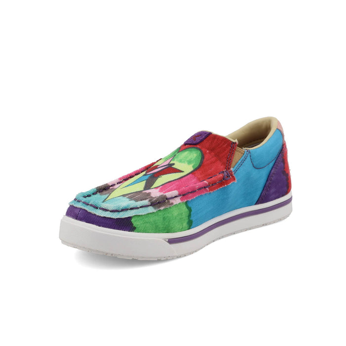 Twisted X Kids Unisex Kicks Multi-Color Fabric Star Slip-On Shoes