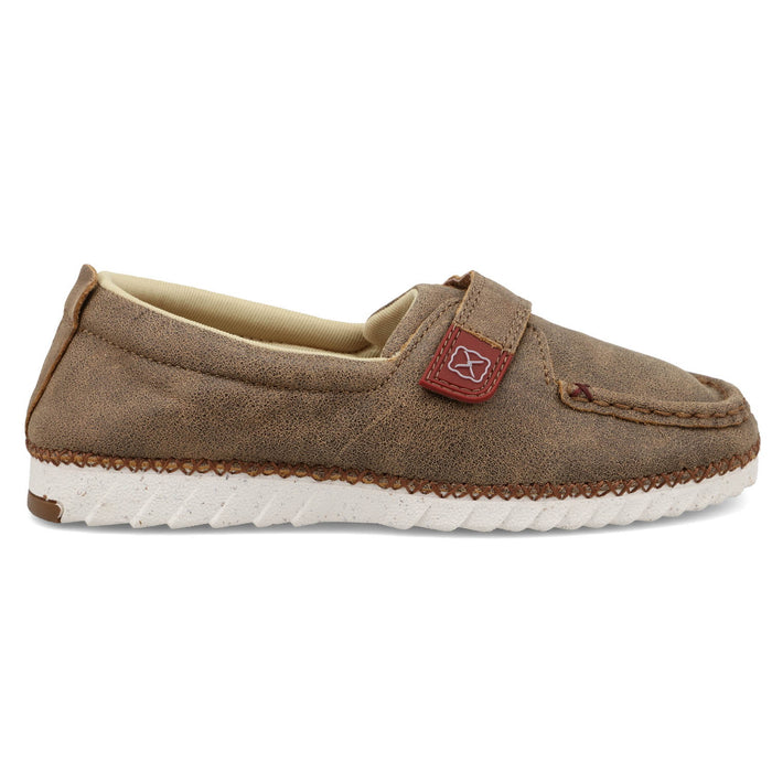 Twisted X Kids Unisex Zero-X Bomber Leather Slip-On Shoes