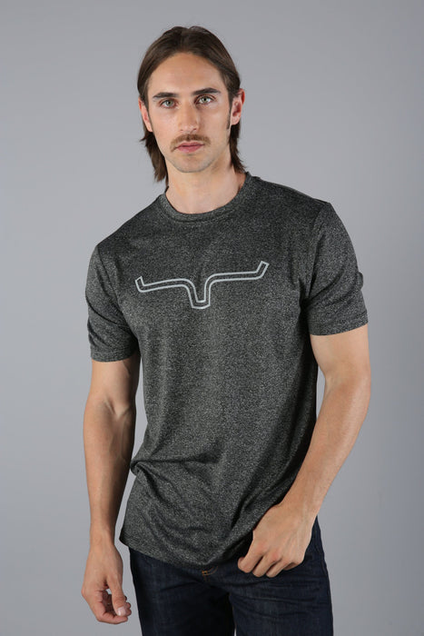 Kimes Ranch Mens Outlier Charcoal Cotton Blend S/S T-Shirt